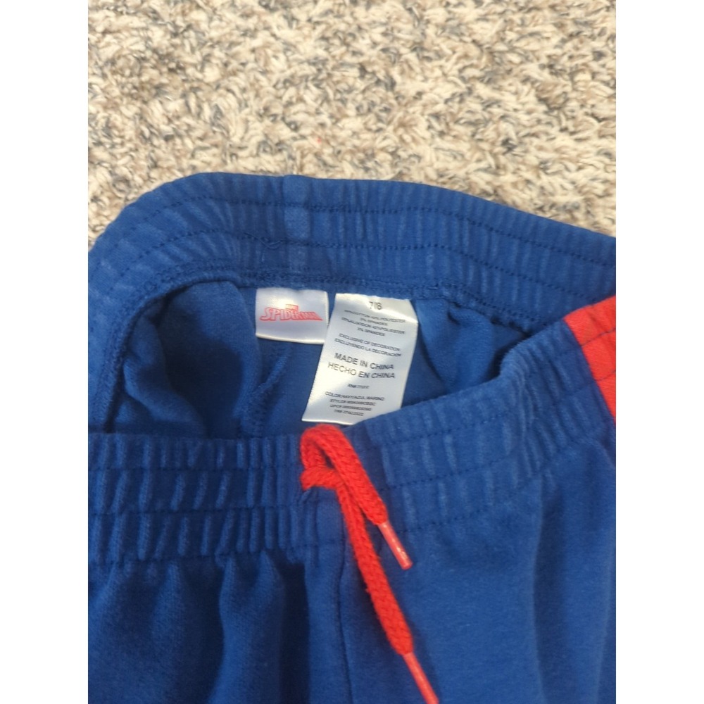 Marvel Spiderman 2 Piece Set, Zip Up Hoodie and Joggers Kids Sz 7/8 - Picture 9 of 9